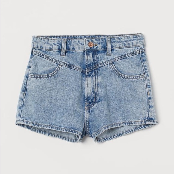 H&M Divided High Waist Denim Shorts - Picture 2 of 6